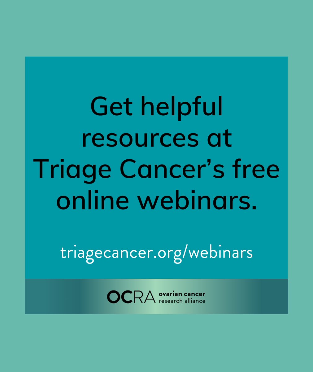 We know that facing the financial burden of a #gynecologiccancer diagnosis can feel overwhelming. Learn how to minimize out-of-pocket costs, negotiate medical bills & more during @TriageCancer's free online webinars in Jan. & Feb. Register at triagecancer.org/webinars. #TriageTalks