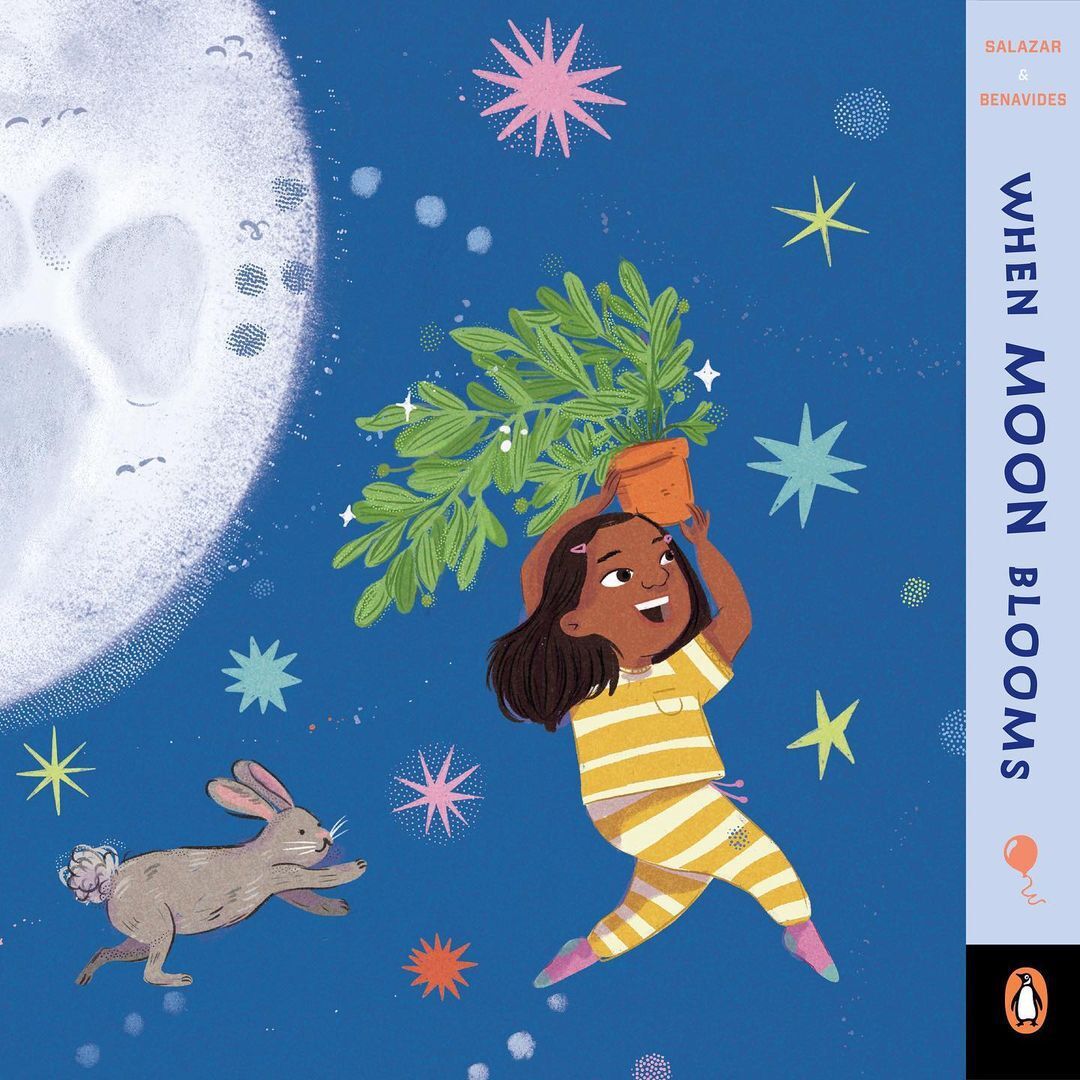 Caribay M. Benavides is 'over the moon' to share the first of three stories illustrated by herself and written by Aida Salazar.

See more: ow.ly/e6JF50Qtqha

#WEAREILLUSTRATIONX #aidasalazar #publishing #childrensbook #risebooks #characters #boardbook