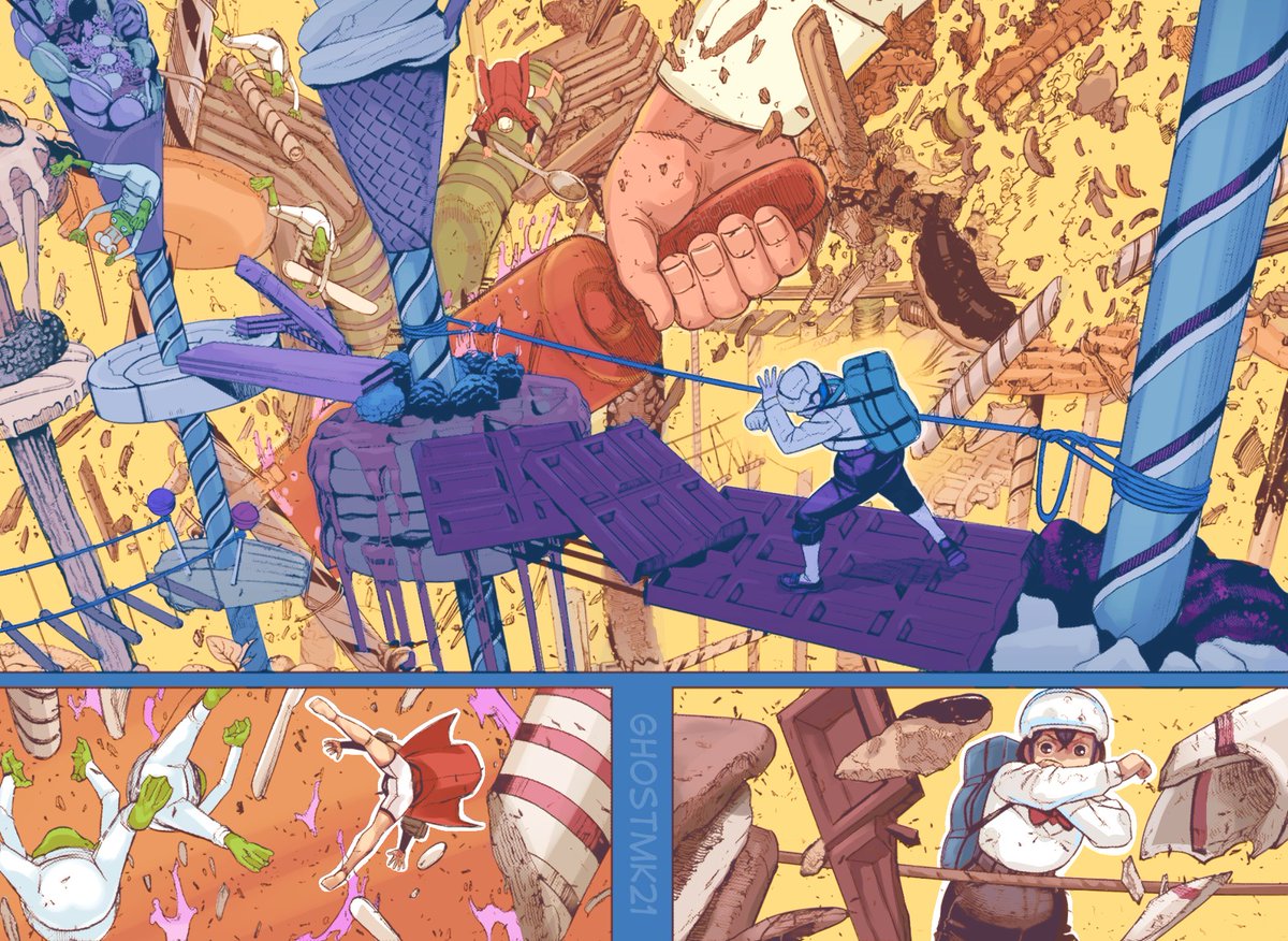 GColourist's tweet photo. [DANDADAN] Latest arc has been so fun!🍬🍦🍨
#ダンダダン #dandadan #manga https://t.co/rM958ckQf0