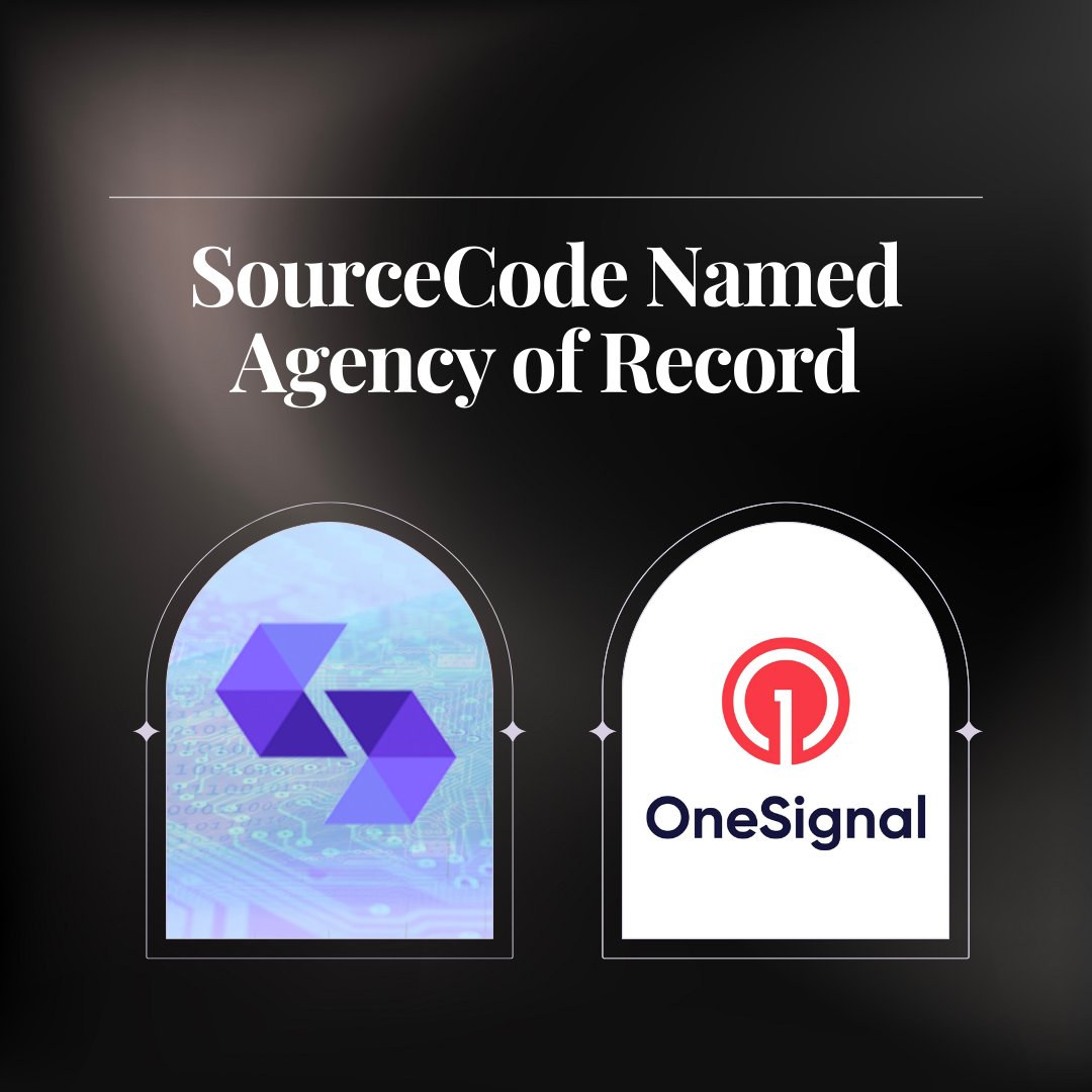 SourceCodeComms's tweet image. 🎉 SourceCode has been named the Agency of Record for @onesignal, the world's leading customer engagement platform 🎉
Check out the full announcement here: ow.ly/GHlz50Qtyj8