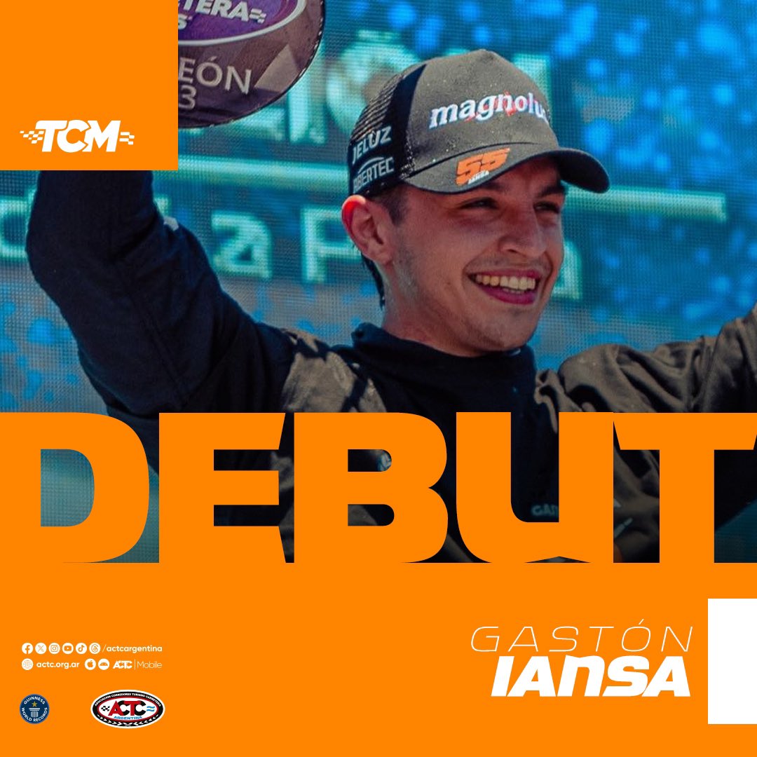 actcargentina's tweet photo. TC Mouras 2️⃣0️⃣2️⃣4️⃣
Pilotos debutantes 🤩🏁 https://t.co/0wcp66tHkl