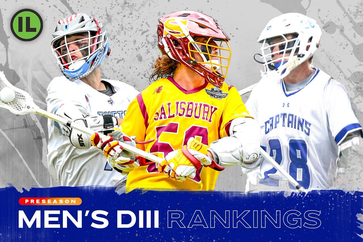 Inside_Lacrosse's tweet photo. The Division III Preseason Rankings are here!

Reigning champion @SalisburyMLAX takes the top spot, @CNULacrosse brings back a lot and cracks the top three and the full Top 2⃣0⃣ is available here. (via @dkaplan46) 👇
🔗: https://t.co/nACToRYoU1 https://t.co/VxfddflYEv