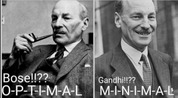 @mekarora 'It was not MK Gandhi or Nehru, it was only Subhas Chandra Bose who gave the toughest challenge to the British'

Former British PM #ClementAttlee ...!