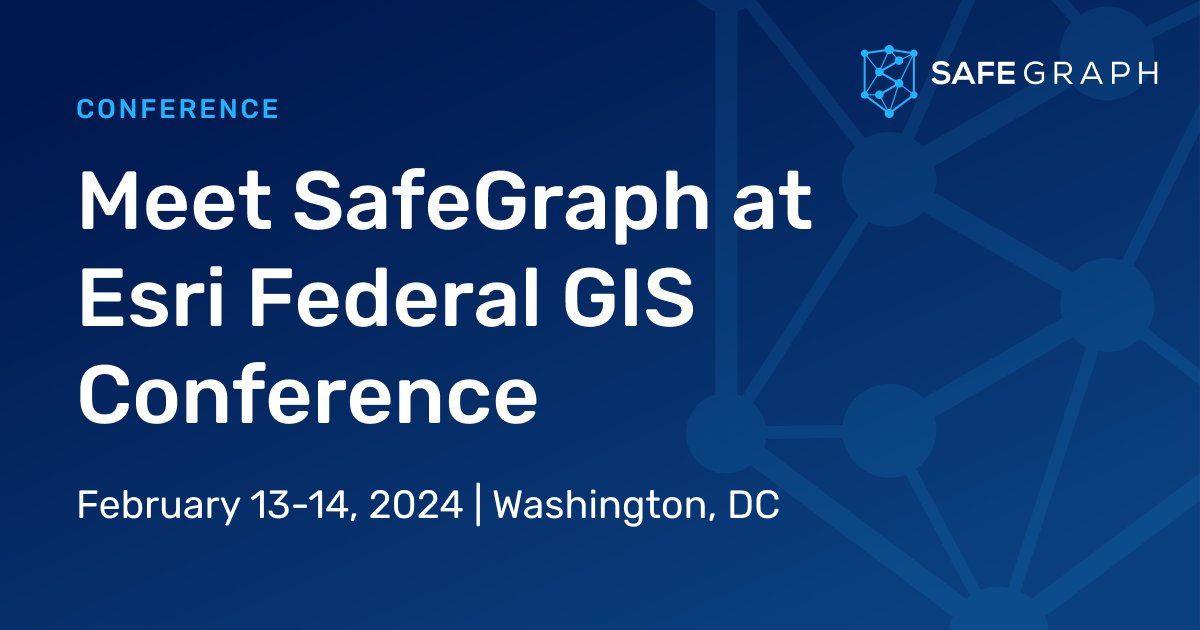 We're looking forward to attending the Esri Federal GIS Conference in Washington, D.C. next month.Let us know if you'd like to meet up and learn how the government is using geospatial data to help solve complex issues across the country.