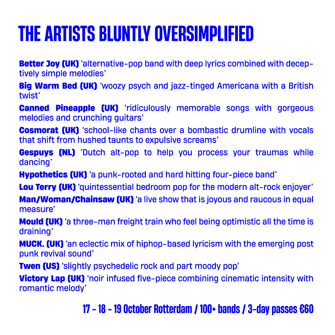 We’re very happy to welcome @betterjoymusic • @mybigwarmbed • Canned Pineapple • @thecosmorat • Gespuys • @hypotheticsband • @LouTerry1 • @mwctalks • MOULD • MUCK. • @TWEN_band & @victorylapmusic to Left of the Dial 2024! Give 'em some love! ❤️ leftofthedial.nl