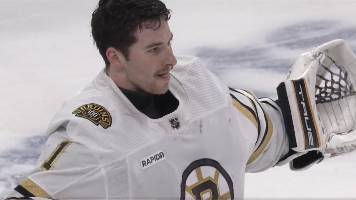 Jeremy Swayman’s first 100 starts compared to NHL Legends:

Jeremy Swayman: 
61-27-7 
2.24 GAA 
.920 Save %

Martin Brodeur: 
52-31-13 
2.37 GAA 
.913 Save %

Patrick Roy: 
54-34-7 
2.94 GAA 
.887 Save %

Andrei Vasilevskiy: 
43-37-8 
2.64 GAA 
.916 Save %

#NHLBruins 🚛💰