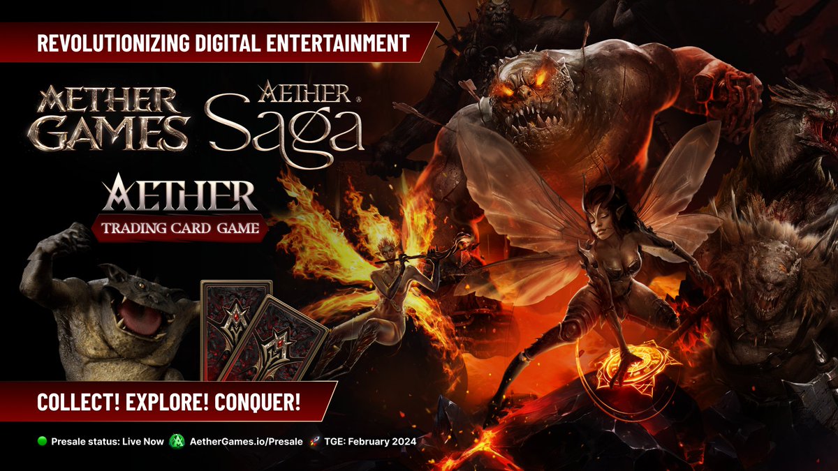 1/ Aether Games is a transmedia empire revolutionizing how stories are played and experienced.  

Our mission is to build a comprehensive gaming franchise that seamlessly integrates traditional gaming, blockchain technology, and engaging narrative content across various media