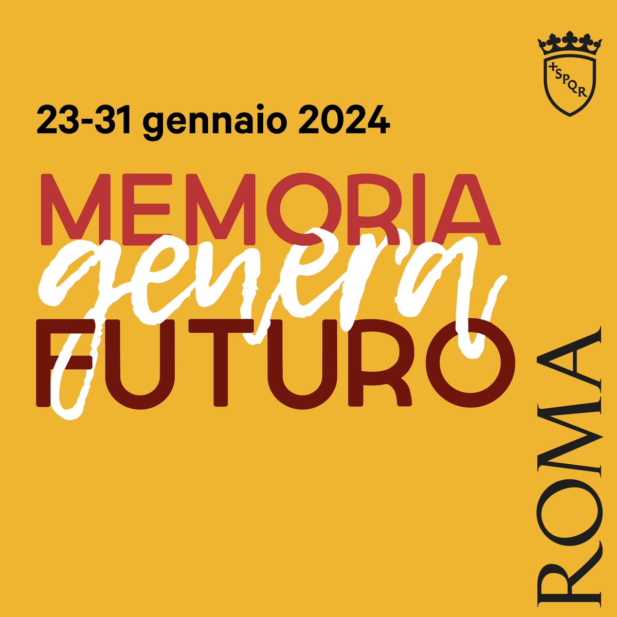 Per #MemoriaGeneraFuturo2024 gli incontri che si terranno nelle sedi di #bibliotechediroma: bit.ly/3vORlZJ