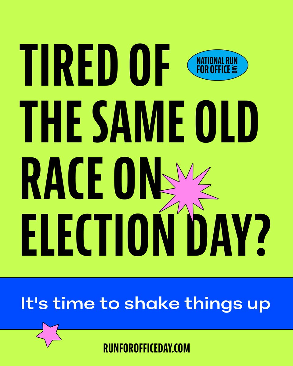 Demos_Org's tweet photo. We deserve a government that is reflective of our country. This #NationalRunForOfficeDay, join us and enter your candidate era to make a difference in your community and our country :ballot_box_with_ballot: 

Learn more and sign up at https://t.co/sVPoejoH0t https://t.co/OdWBe1sRpA