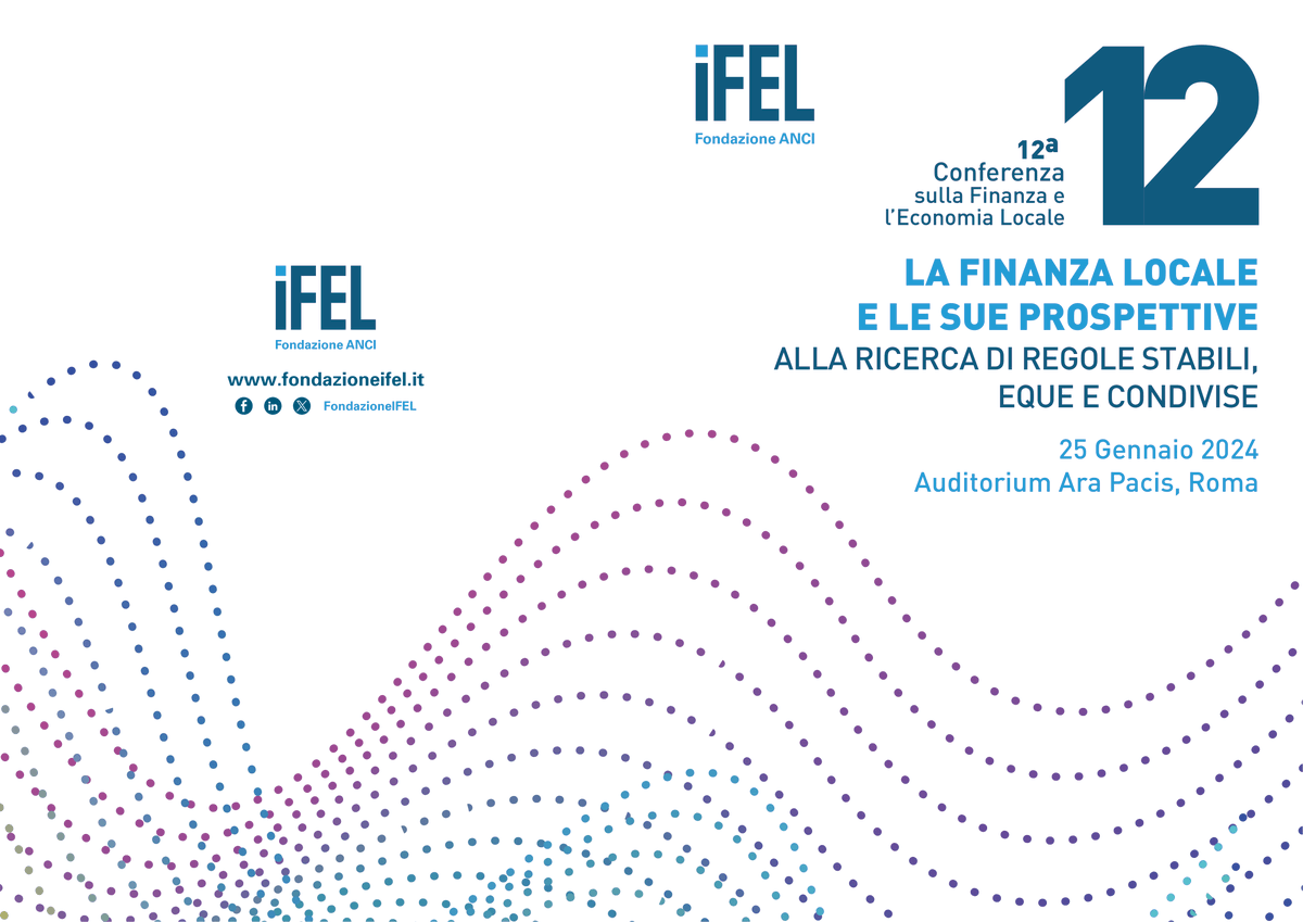 ORazionali's tweet photo. Legge di Bilancio, modifiche al patto di stabilità europeo, legge delega per la riforma fiscale: @FondazioneIFEL ne parlerà a Roma in occasione della sua 12ª Conferenza.

📅 Giovedì 25 gennaio | 9.30-17.00
📍 Ara Pacis | Roma

Accrediti: https://t.co/bWOk3X0wKI
Qui il programma👇 https://t.co/iTe4BTdlFs