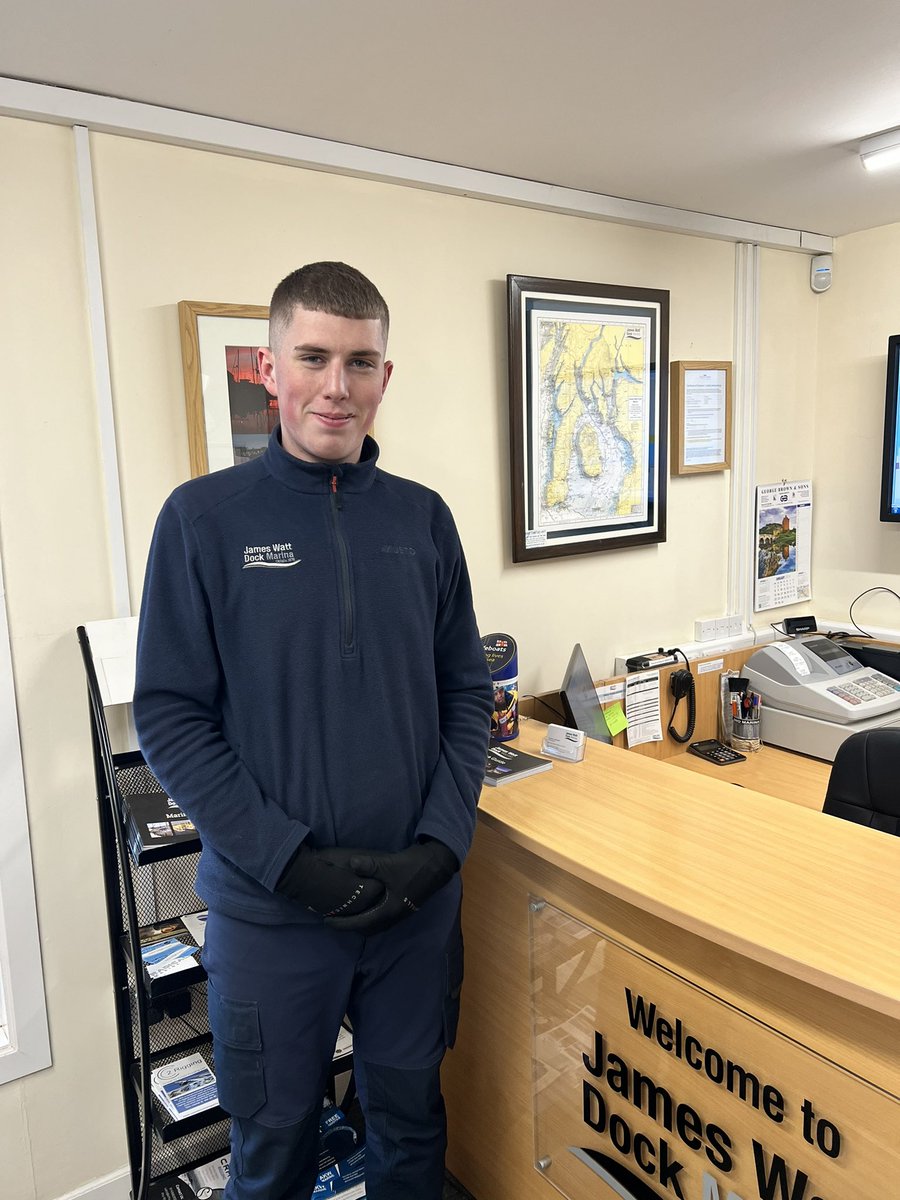 Have you noticed a new face around the marina and boatyard recently? We are delighted to have Ryan Cox join the team. Please say hi if you bump into him in the coming weeks. 👋👍⛵️🚤🛥️⚓️#MarineCareers #MarineJob @britishmarine @BM_Scotland