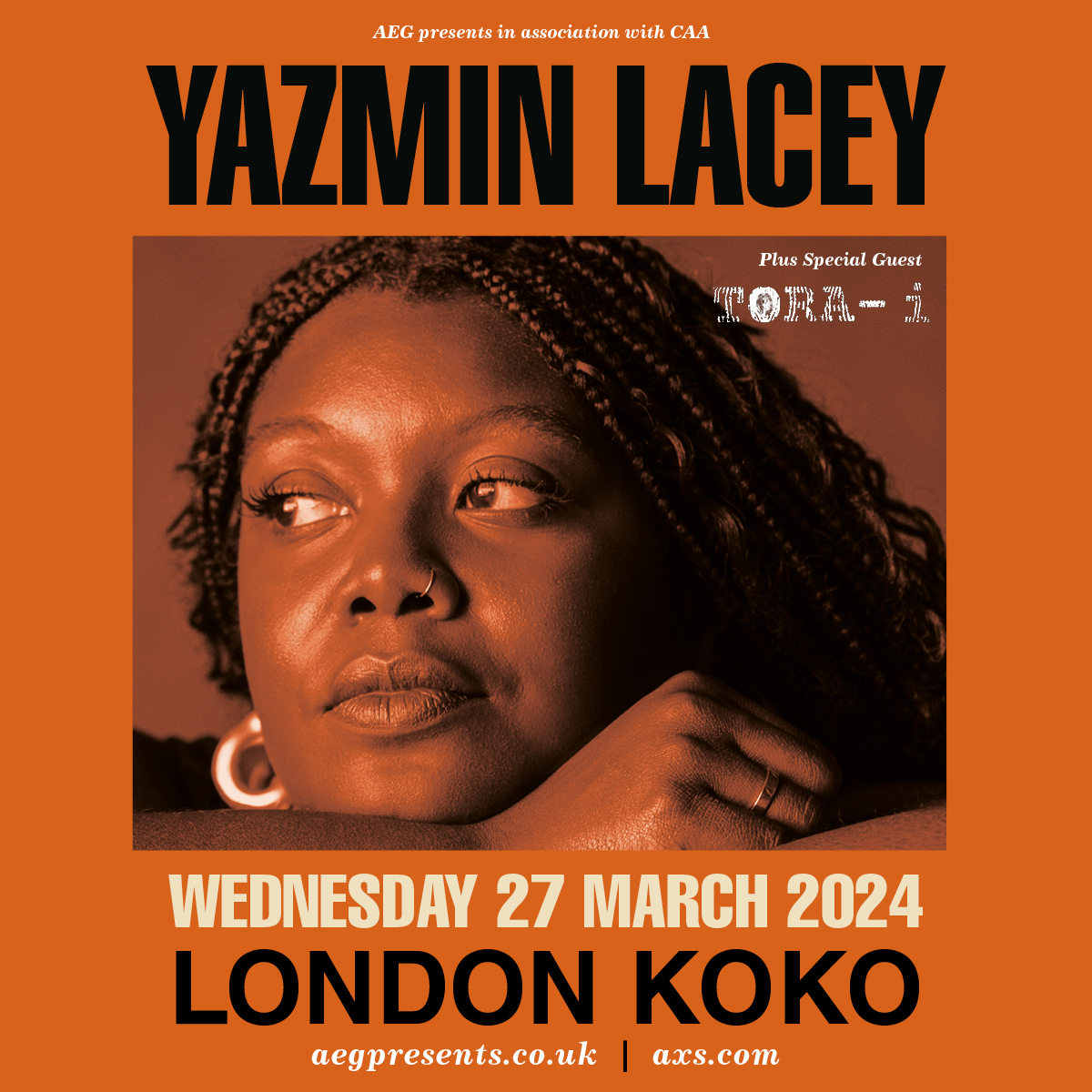 SUPPORT ADDED! Tora-i is joining @Yazmin_Lacey at @KOKOLondon on 27 March 2024✨ Tickets on sale now: aegp.uk/YazminLacey24