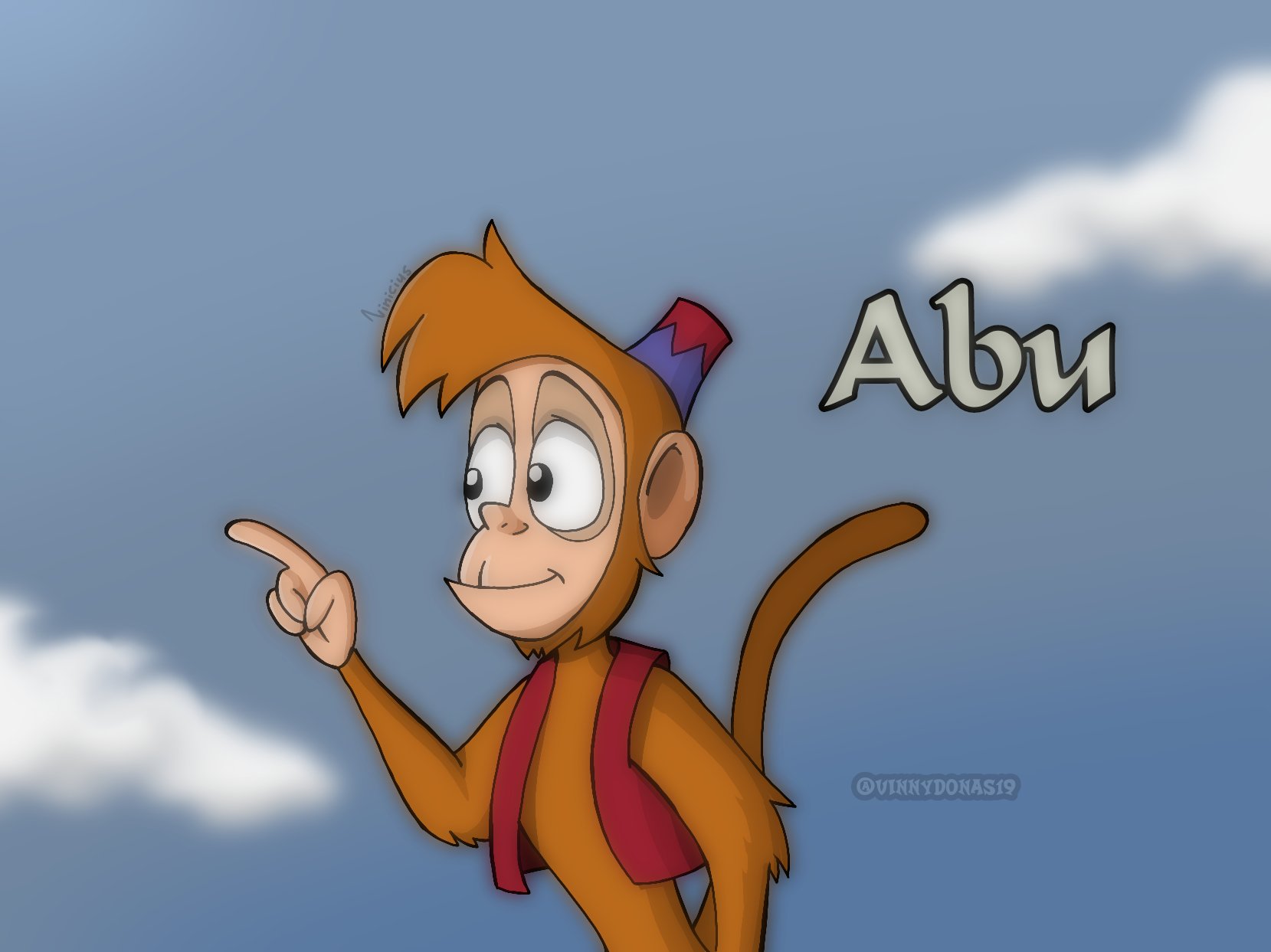 Vinicius Nascimento on X: 🐒 Abu 🐒 Aladdin's friend ! #Aladdin