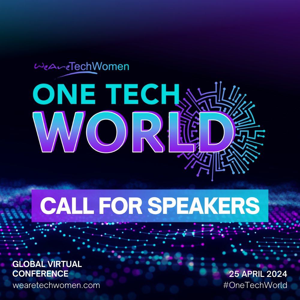 CALL FOR SPEAKERS 📣

We are looking to bring new speakers into the spotlight for #OneTechWorld 💙✨

Pitch to speak at our global virtual conference or if you are a speaker that wants to give back to the community by sharing your expertise, apply now 👇🏼

bit.ly/OTW-Speakers
