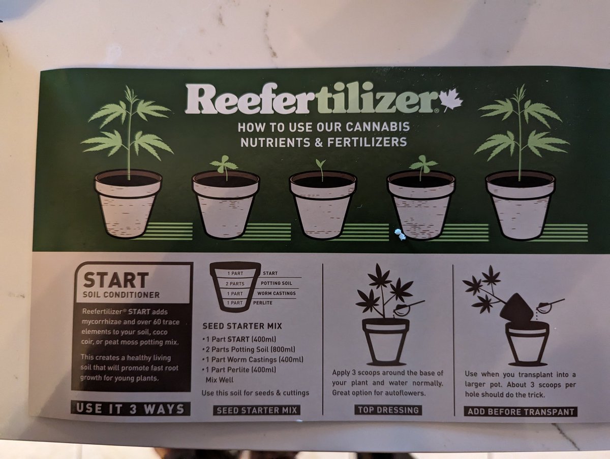 Mail call! Going to do this run using @Reefertilizer nutes! I've heard great things about them. You can follow along and see for yourself as I'll be posting updates a few times a week. 
Also, the mug is awesome ✌️💚🪴
#Growmies #ProudlyCanadian #CannabisCommunity