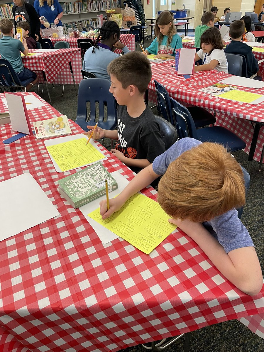 CESCorkyBear's tweet photo. Corky’s Cafe is open as students are participating in a book tasting for the Collier Classics! @collierschools @EducationFL #literacyweek https://t.co/4ce9XBVTHo