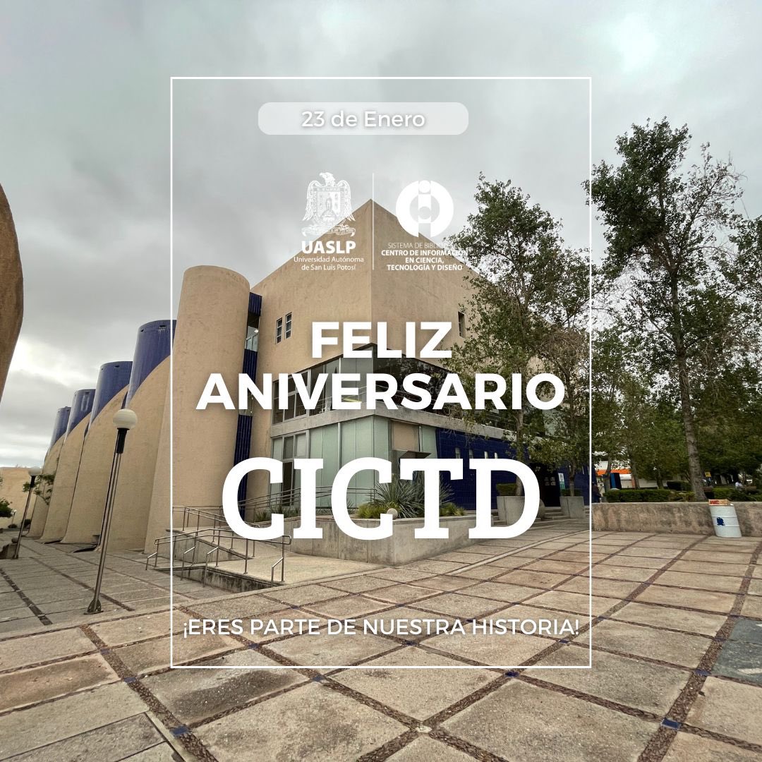 CICTD's tweet photo. 📚✨ Eres más que un lector, ¡eres parte de nuestra historia! 🎉💖.
🚀📖 ¡Aquí, cada página es un capítulo de éxito compartido contigo! 🌟 #Aniversario #Biblioteca #CICTD #UASLP #EresParteDeNuestraHistoria https://t.co/2OYRSNlrnk