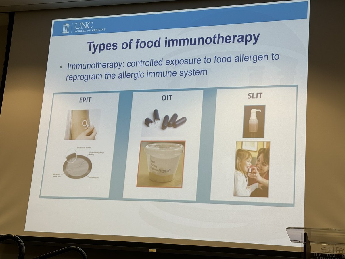 Happening at Feeding Community a health now: Dr. Edwin Kim talking about current and upcoming treatment options for patient consideration. Important to evaluate lifestyle and age of child when choosing which path to pursue. #foodallergies #FCHCarolinas