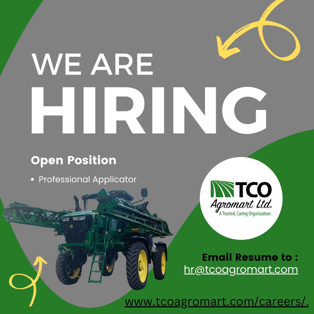 Visit tcoagromart.com/careers/ for full job posting. #joinourteam Retweets welcomed!