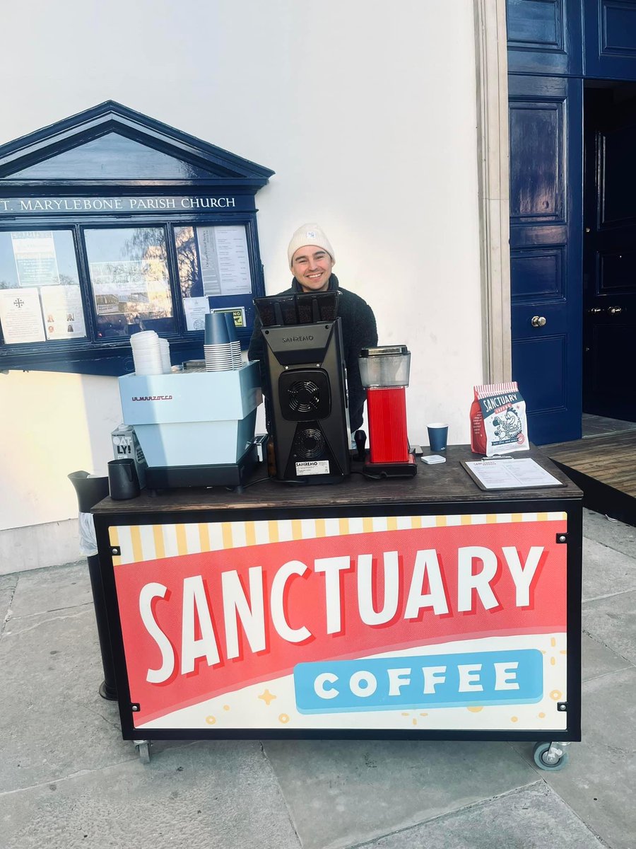 Thrilled to introduce Sanctuary coffee, a coffee cart with a heart! ☕🐾

Find it located in front of <a href="/St_Marylebone_/">St Marylebone Parish Church</a> Church

🕰️ Monday to Friday, 8:30 AM to 12 PM.

Every sip contributes to a cause—donating 5% to save animals. Join us in making a difference one cup at a time!