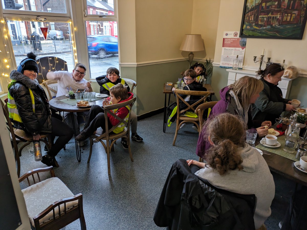 Today Butterfly class visited @HomebakedBakery. The children ate a selection of pies, cakes and toast. The visit was part of series of Community Trips throughout this half term to help improve the confidence of children in social settings. #sen #hive #community #anfield #cake