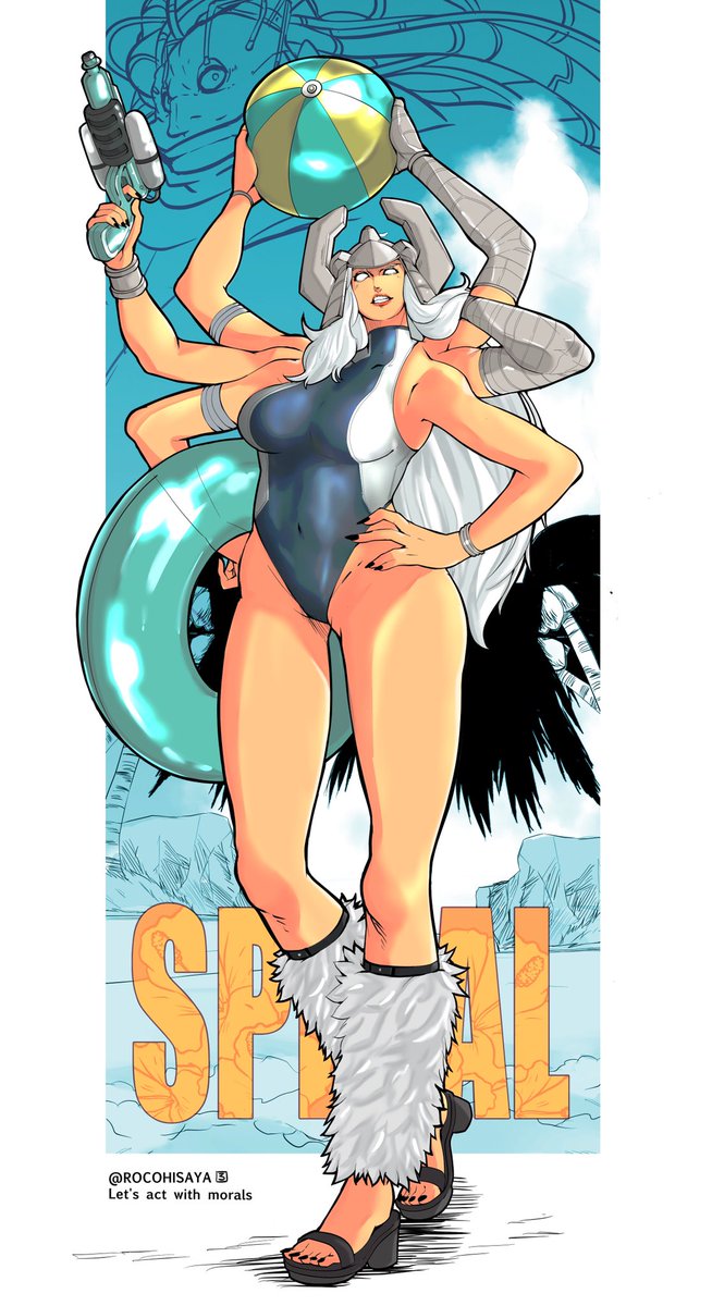 スパイラル夏
X-men
背景の変なのはモジョーバースの元締めのモジョーさん。
スパイラルかっこいいいいいわーーー。
CAPCOMゲーではサイクロプスに次いで使ってました！！
普通の服だと普通なんで多分着ないであろう水着にしました。
一応元地球人らしい。