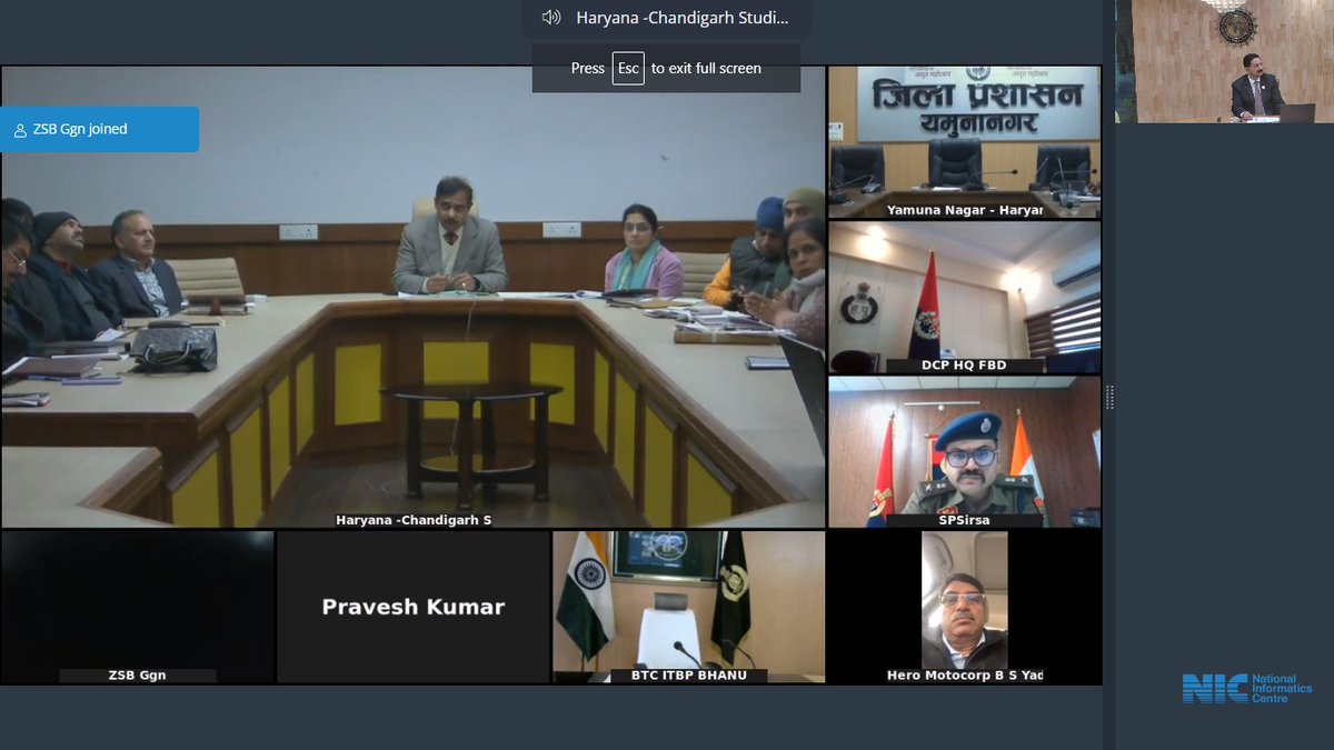 ndmaindia's tweet photo. .@ndmaindia in collaboration with Haryana State Disaster Management Authority today conducted an orientation & coordination conference in the run-up to the Table Top & Mock Exercise on #Earthquake to be held on 30th of January & 1st February 2024 respectively.
#KnowYourNDMA https://t.co/APGXKCeY1R