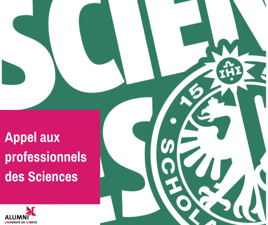 💼 La Faculté des sciences - UNIGE organise «Rencontrez vos alumni », destiné à réunir les alumni de la Faculté dans un cadre informel ⚗️🤝

📆⌚ Le 20/03/2024 à 18h00
📍  Hall d’entrée du bâtiment Sciences II
⏳ Inscriptions➡️ 30/01/2024
🖱️alumniunige.ch/portal/home/ar…