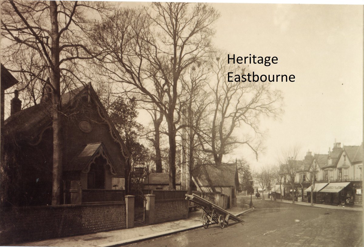 EB_Heritage's tweet photo. We're #TimehopTuesday-ing to Grove Road in the 1870s. On the left is the Vestry Hall and Fire Station - can you spot the ladder hiding in the trees? https://t.co/cPHDTBqp0Z