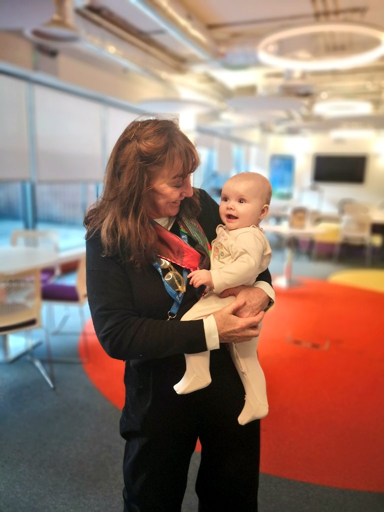 The latest recruit to @tilda_tcd meets Prof! ❤️ Wonderful to introduce Bonnie Mac to colleagues and Prod @RoseAnnekenny1 yesterday. Looking forward to returning to work soon!