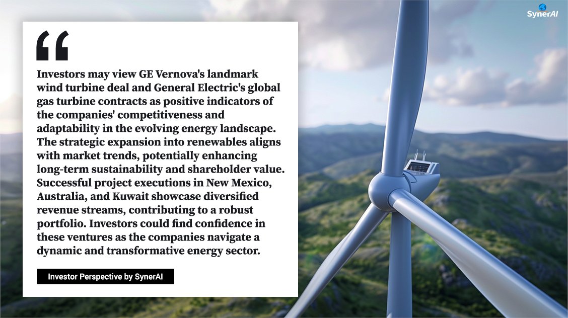 GE Vernova to Supply Turbines for Largest Onshore Wind Project in Western Hemisphere

More on $GE: folikoinsights.com/lite/GE

#ai #artificialintelligence #investing #trading #investmentresearch #GEVernova #RenewableEnergy #WindPower #CleanEnergy #GasPower #Sustainability