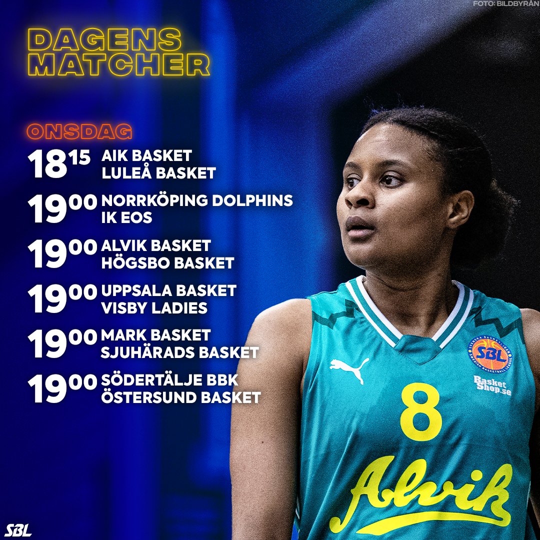 🔥 Efter cuphelgen är SBL tillbaka med två omgångar i veckan och hela sex matcher på menyn idag! Vilken ska du rikta blickarna mot? 😃

Alla matcher sänds på sbldamplay.se, vissa matcher på utvalda lokaltidningar! 📺