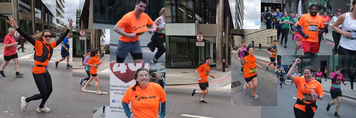 Join #teamwacarts @LLHalf Sunday 7th April 2024🏃‍♀️🏃‍♂️ Last year's runners were amazing,  Look at the incredible team spirit🧡All of the fundraising money will support our Arts Programme for young people! Together we can make the arts more accessible for all👉forms.office.com/e/TNE5nh7Zb6