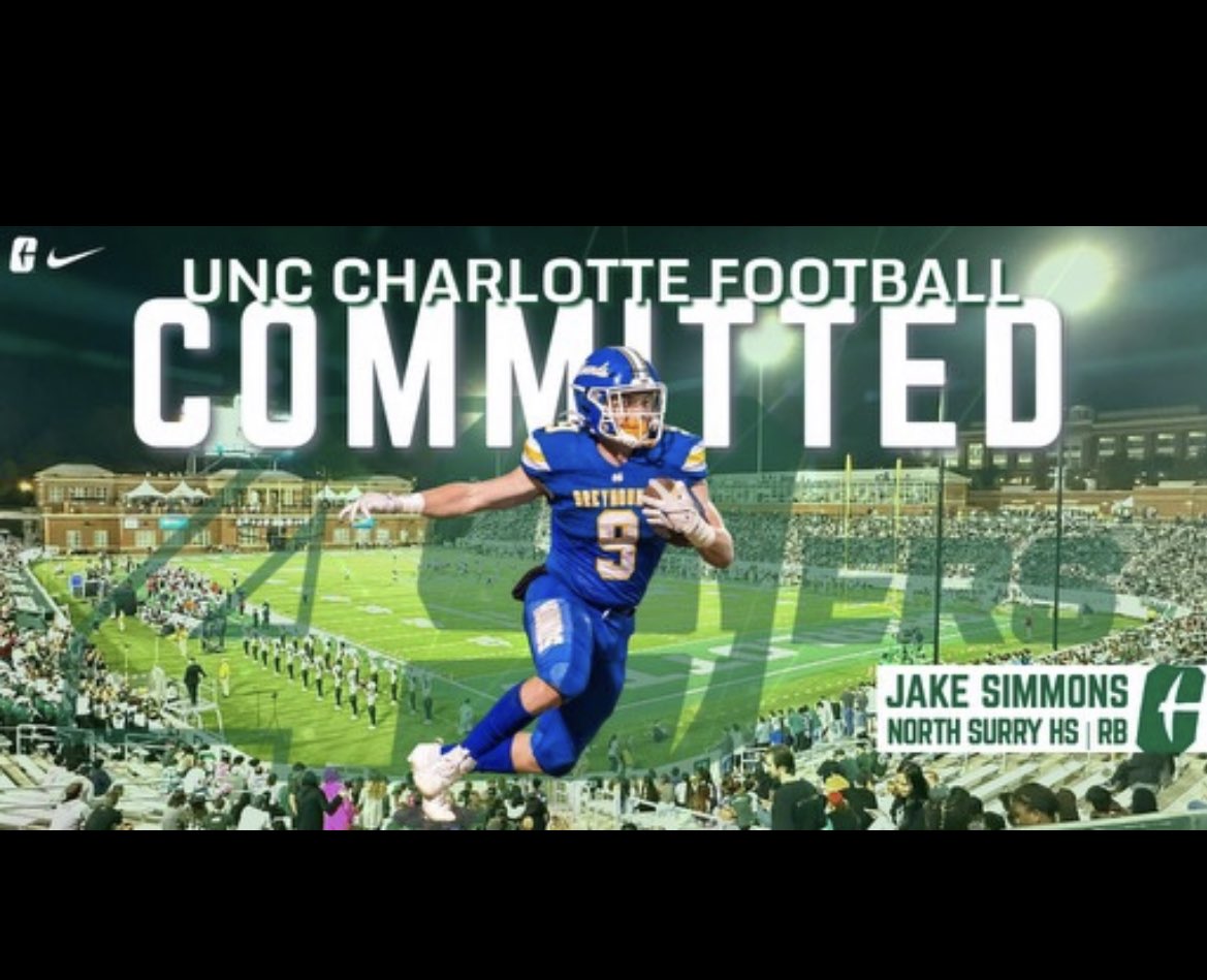 100% committed!! Let’s work🟢🟢⛏️<a href="/BiffPoggi/">Biff poggi</a> <a href="/jeromeprutos/">Jerome Prutos</a> <a href="/froelich51/">Greg Froelich</a> <a href="/CharlotteFTBL/">Charlotte Football</a> <a href="/CoachJackSmith_/">Jackson Smith</a> <a href="/RecruitNSurry/">North Surry Football Recruiting</a> <a href="/NorthSurryFB/">North Surry Football</a>