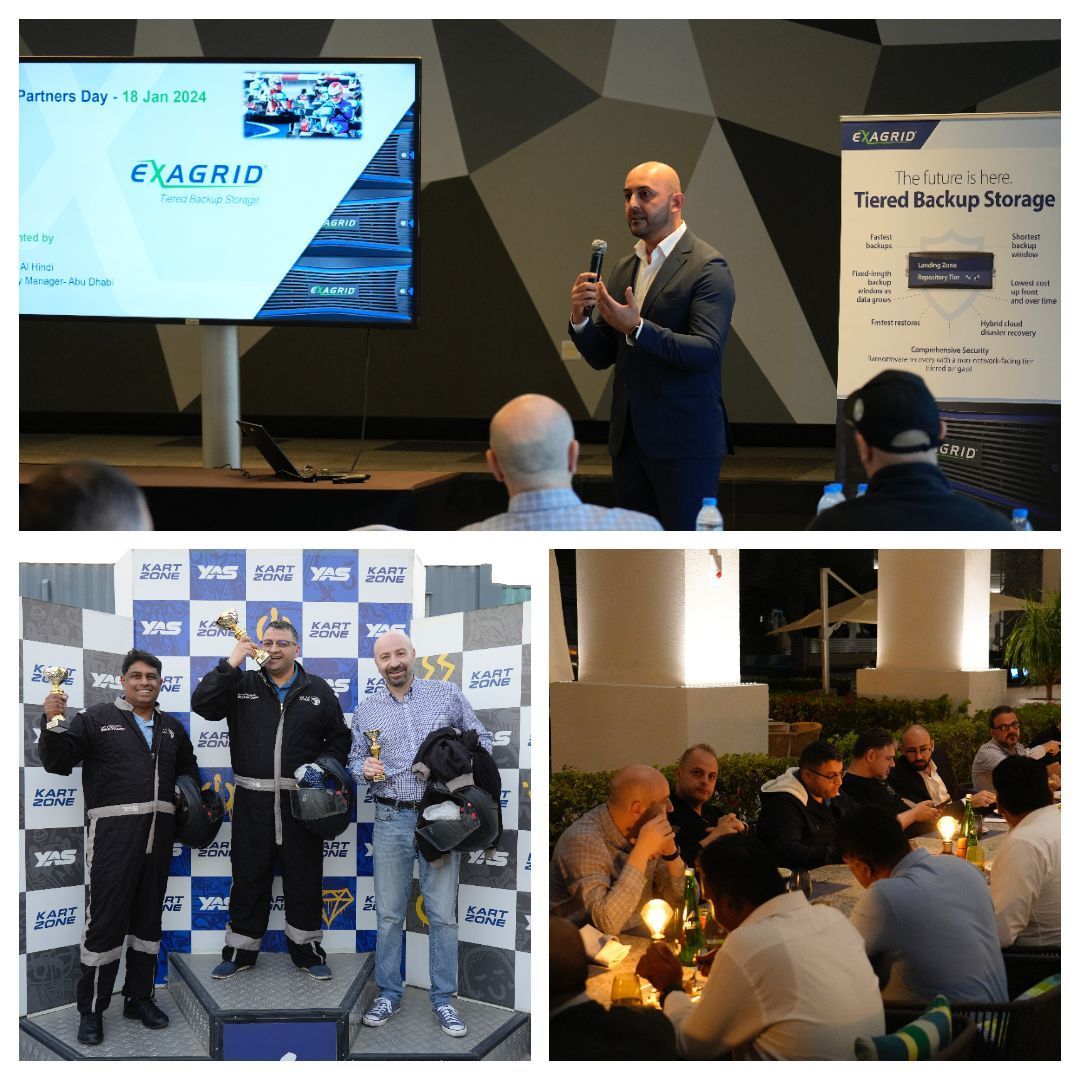 The local ExaGrid team in the UAE and our partners at @vadtechnologies hosted a Partner Summit on January 18, which included Archery and Karting. We hope everyone had a great time! #ExaGrid #TieredBackupStorage #Partnership