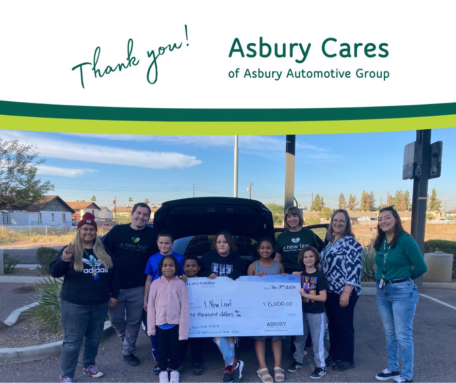 We're so thankful to @AsburyAutoGroup for supporting La Mesita's Children Services, helping kids overcome homelessness, poverty, and trauma. They'll get academic and social interventions, mentoring, tutoring, and more. Together, we can create a brighter future for them!