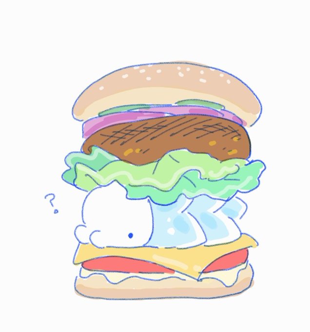 「ハンバーガー 白背景」のTwitter画像/イラスト(新着)｜3ページ目