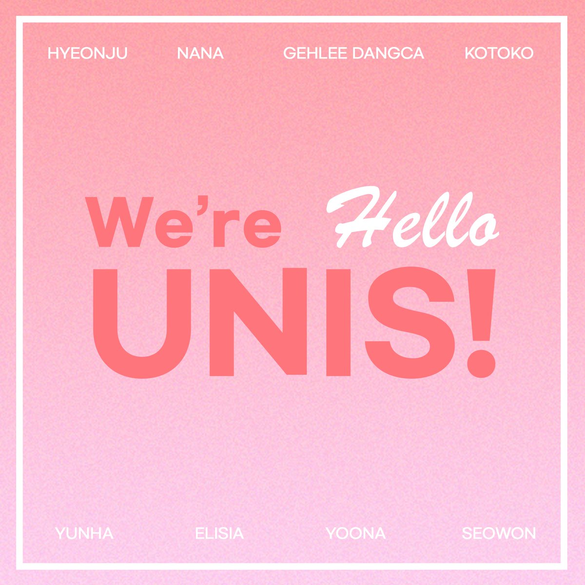 Hello, We are UNIS!🩷 #UNIS #유니스 #Hello_We_are_UNIS