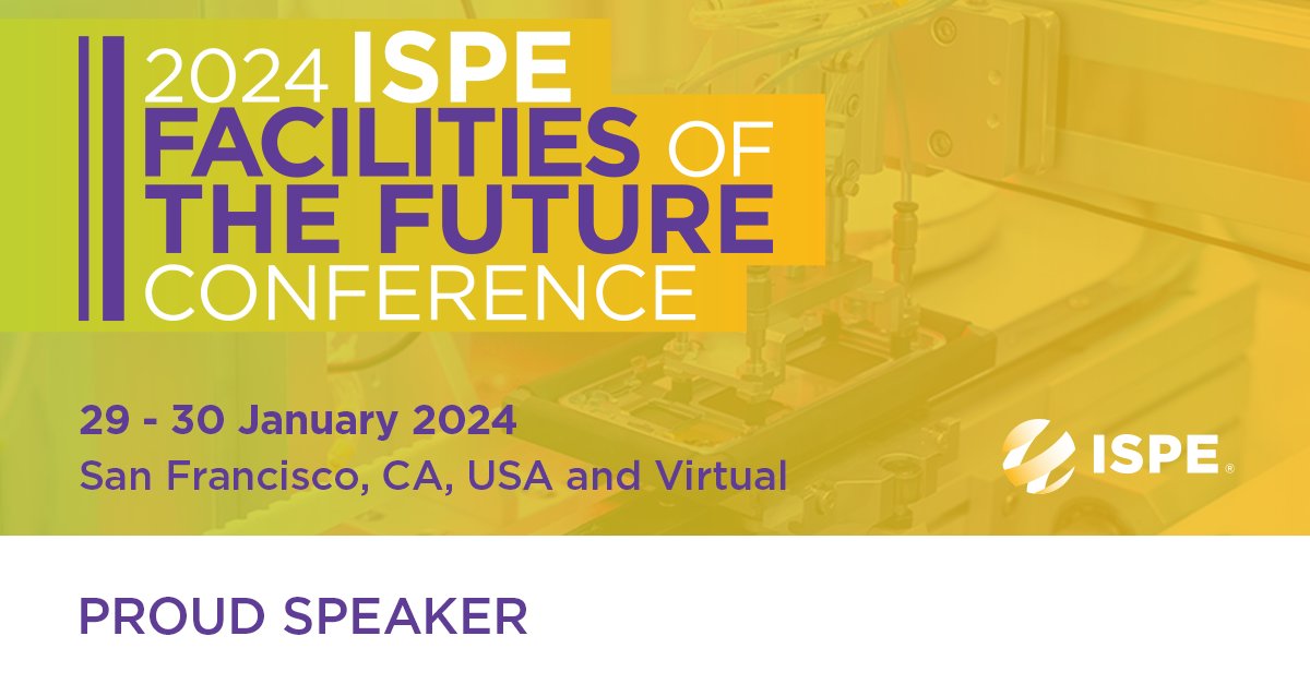 Join us at #ISPEFoF for our presentation: “Strategies to Accelerate Pharma 4.0 Adoption." Explore barriers, tools, &amp; a compelling case study w/Jabil Healthcare. Register to attend, in person or virtually, and learn how to optimize facility performance. ispe.org/conferences/20…