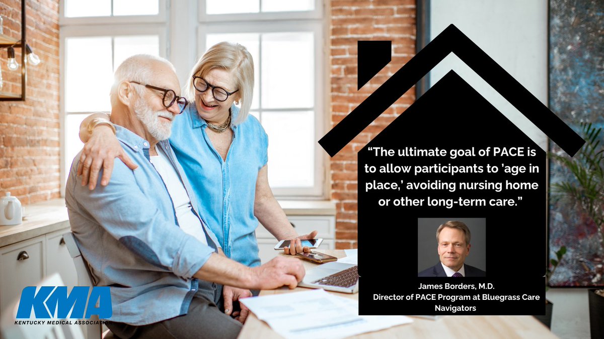 KYMedAssoc's tweet image. #KPLI graduate, KMA Alternate Board Member James Borders, M.D., considers role with new @CMSGOV Program of All-Inclusive Care of the Elderly (PACE) to be “a calling.” Read more: kyma.org/pace-program-o…