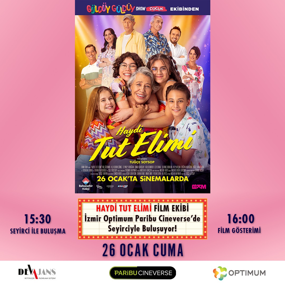 Güldüy Güldüy Show çocuk ekibinin başrolde yer aldığı ve BKM'nin yapımcılığını üstlendiği "Haydi Tut Elimi", 26 Ocak'ta sinemalarda seyircilerle buluşacak. İlk fragmanı yayınlanan film merakla bekleniyor.

#güldüygüldüyshow #hayditutelimi #26ocak #bkm #bkmfilm #devajans