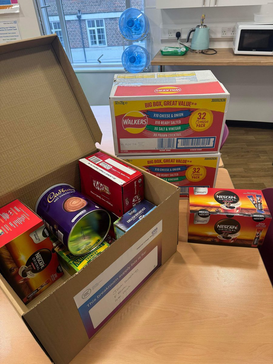 Jamuary’s breakroom supply Thank you @ImperialCharity #johnhumphreyfamily