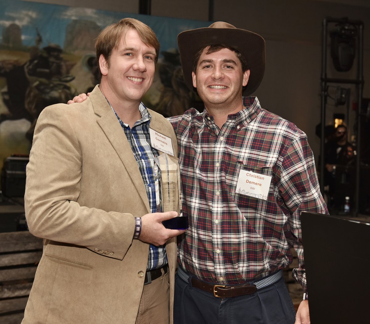 Colonial_Group's tweet photo. Our 3rd annual Robert H. Demere, Jr., Soaring Eagle Award recipient is Michael Cornaire! This recognition is awarded to a member of the #ColonialFamily who is nominated by their peers for consistently embodying our core values of service, integrity, entrepreneurship, and family. https://t.co/xX9bfkjpWu