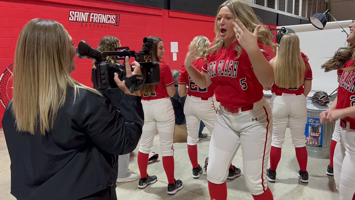 ksimz52's tweet image. With all this talk of coaches supporting their athletic communications team I simply want to highlight @CoachKrysiak offered her a camera to get a little behind the scenes of the @RedFlashSB media day and she took the opportunity and ran with it for some bts action