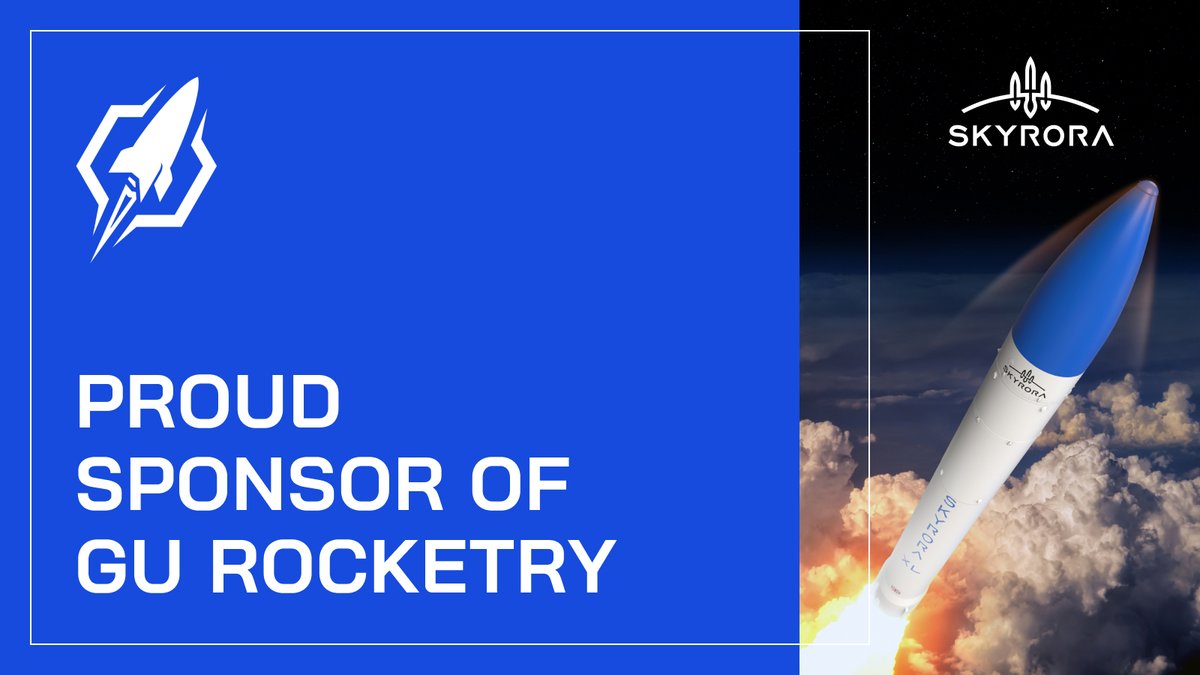 Skyrora_Ltd's tweet photo. #Skyrora is excited to announce that we are a proud sponsor of @GU_Rocketry! 🚀✨

We look forward to supporting the next generation of rocketry experts right here in Scotland!

Learn more about GU Rocketry here: https://t.co/Xg83LDZFXS

#Skyrora #UKLaunch #ScotlandIsNow https://t.co/Du5s7MwyIg