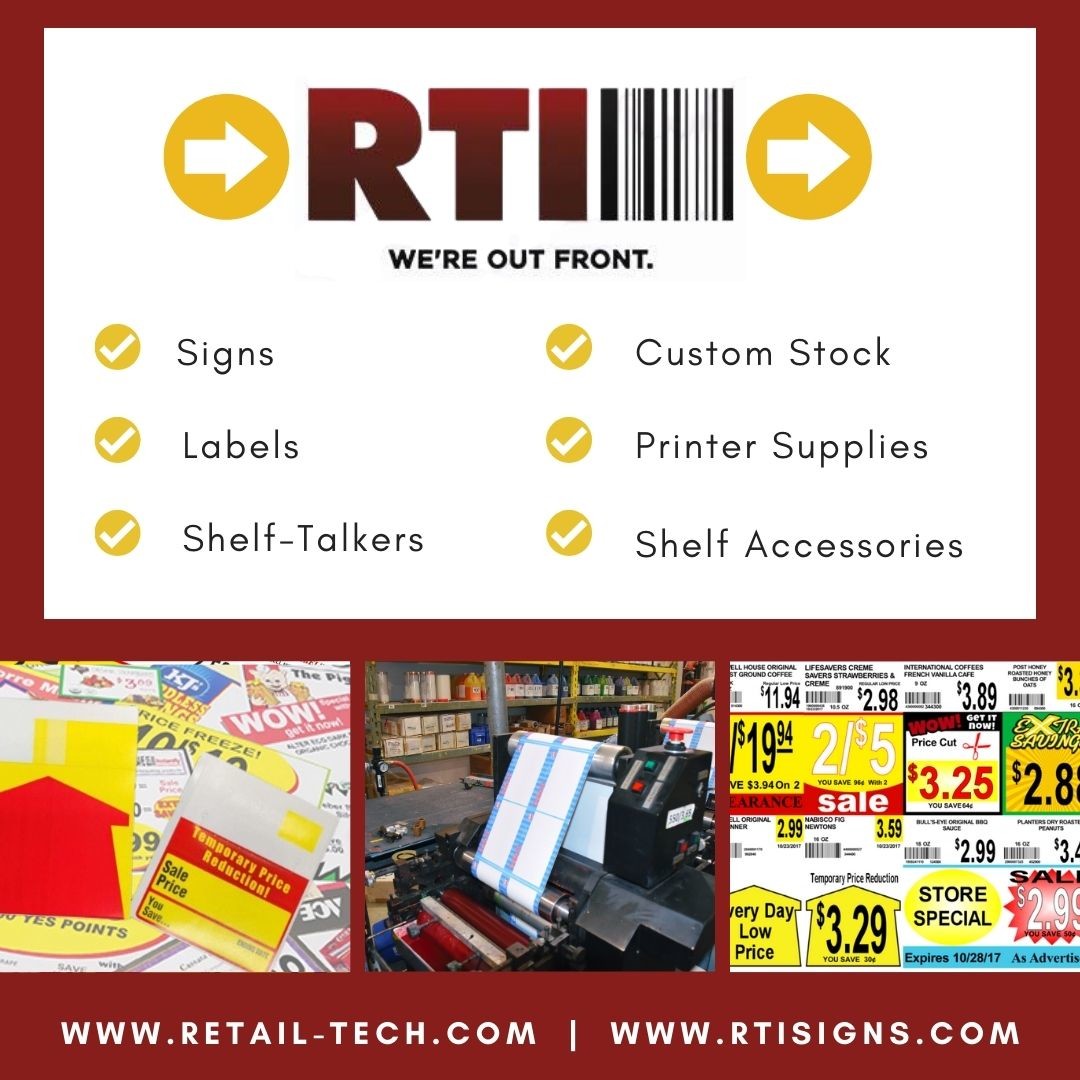 We offer solutions for retailer's shelf-edge sign and label needs. From our industry-leading sign and label printing software, DESIGN-R-LABELS, to top-notch consumables and high-quality media, we have everything your store needs! Visit retail-tech.com to learn more.