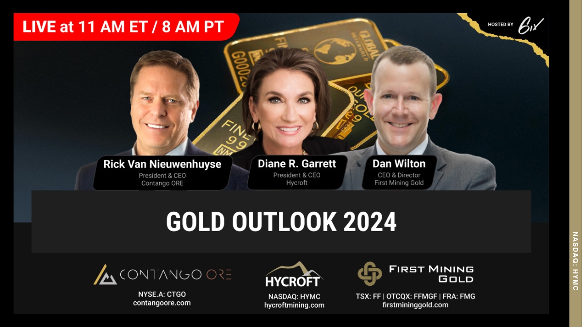 We are going LIVE in one hour! Join me and these incredible leaders as we discuss our views of how we see #gold performing in 2024 and the market forces at play. Join the conversation and ask questions during the Q&A! ➡️ loom.ly/sF2mhNs $HYMC