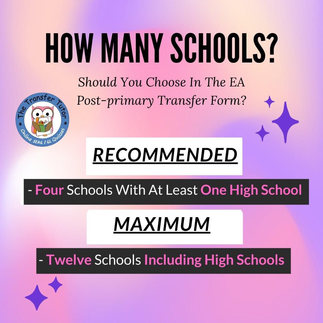 TransferTutorHQ's tweet image. Always a key question - how many schools should you apply to? Recommended - at least four and Maximum is twelve. 🤓