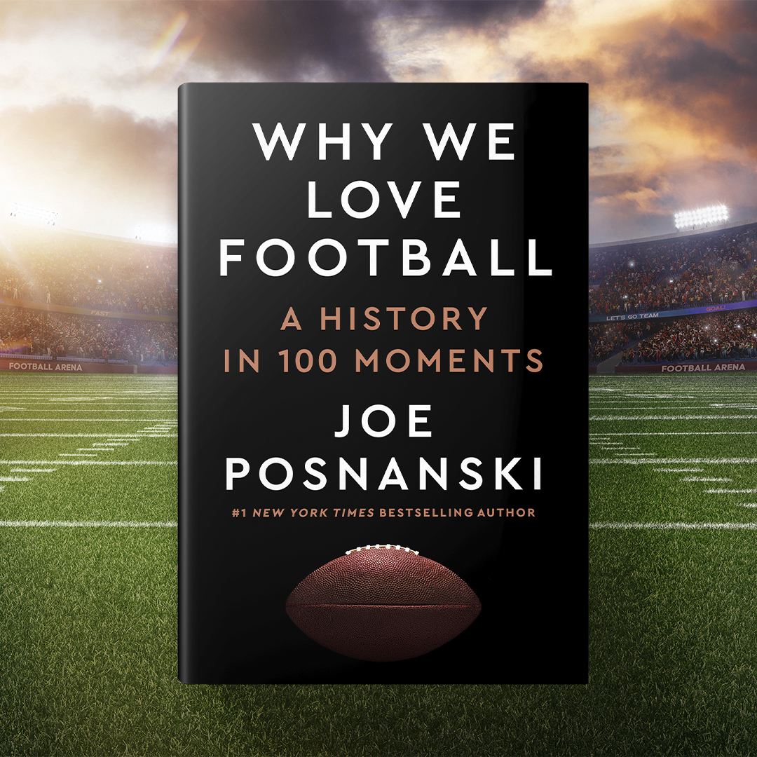 COVER REVEAL! We are thrilled to share the cover for NYT bestselling author @jposnanski’s new book, WHY WE LOVE FOOTBALL, a moving celebration of the history of American football from one of the greatest sportswriters of our time. Learn more here: bit.ly/WhyWeLoveFootb…