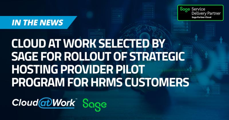 📰#InTheNews:  #CloudatWork has been selected by @SageUSAmerica as Strategic Hosting Provider for #SAGEHRMS, giving #Sagepartners & customers access to the tools and support needed to successfully migrate on-premises #HRMS to the #cloud.   tinyurl.com/kf4ynxtc